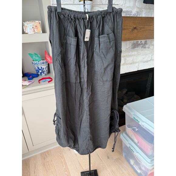 Free People Women's Black Picture Perfect Parachute Skirt Size S - Picture 5 of 7